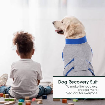 Kuoser Recovery Suit for Dogs Cats, Soft Dog Surgery Suit Female Male Spay