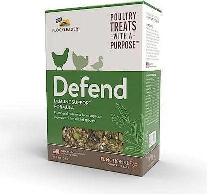 FLOCKLEADER Defend, Poultry Treats for Immune Support, 1.5 lb