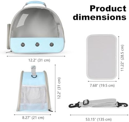 Bearded Dragon Travel Carrier,Lizards Cage, Small Animal Bag for Hedgehog Rat Parrot Bird Guinea Pig, Portable Guinea Pig Travel Carrier for 2