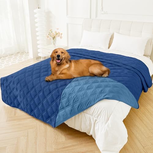 Smiry Waterproof Dog Bed Cover, Reversible Pet Blanket for Sofa Couch