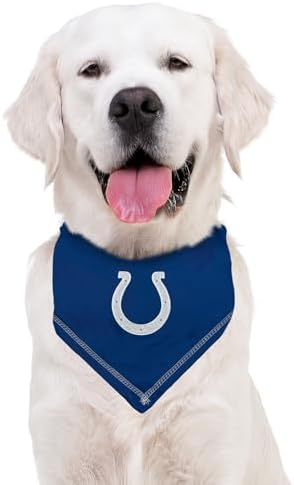 Pets First NFL Indianapolis Colts TIE Bandana, Large/X-Large. Dog Bandana Scarf Bib for Pet Cat Dog. The Ultimate Game-Day, Party Bandana