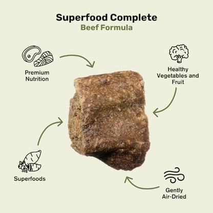 BADLANDS RANCH by Katherine Heigl – Superfood Complete Air-Dried Beef Dog Food – High Protein with Superfoods for Daily Wellness & Consistent Nutrition – 24 oz (Pack of 2)