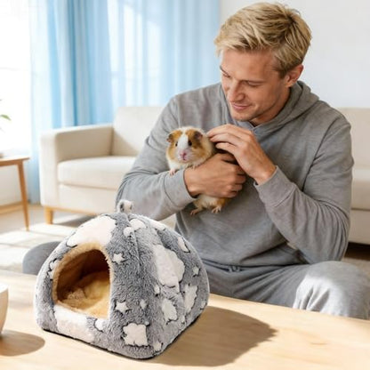 3PCS Guinea Pig Tunnel Set Washable Guinea Pig Houses and Hideouts Cozy Soft Small Animals Hideout Tubes for Hamster Chinchilla Bunny Hedgehog Ferret Rat