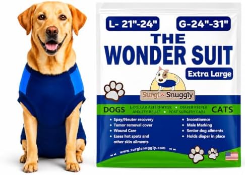 Surgi Snuggly Dog Surgery Recovery Suit, Cone Alternative, Spay/Neuter XL