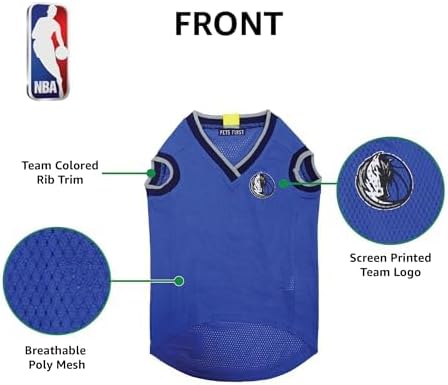 Pets First NBA DALLAS MAVERICKS DOG Jersey, X-Large - Tank Top Basketball Pet Jersey