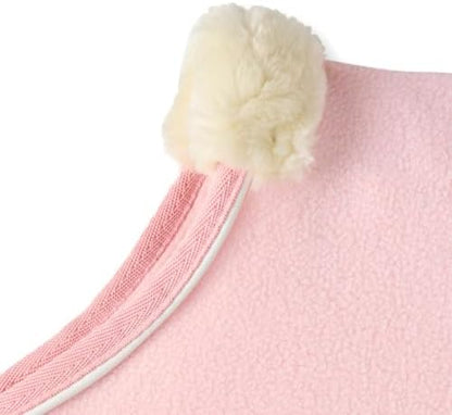 Pet Passion Preston II - The Polar Fleece Coat, Recycled Polar Fleece Warm Dog Jacket for Cold Weather for Small, Medium, Large Dogs, Pink, X-Large (55-80 lbs)