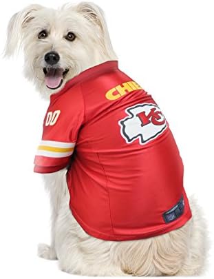 Littlearth NFL Kansas City Chiefs Premium Pet Jersey, Team Color, Large