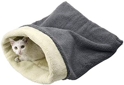 Cat Cave Sleeping Bag,Warming Pad Sack Burrowing Cozy Soft Comfortable Bed