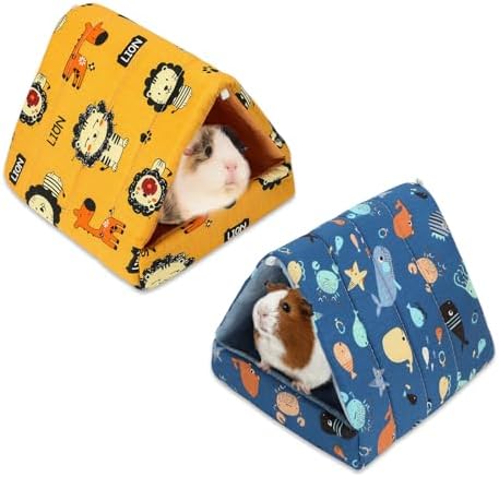 YUEPET 2 Pack Guinea Pig Bed, Warm Guinea Pig Hideouts