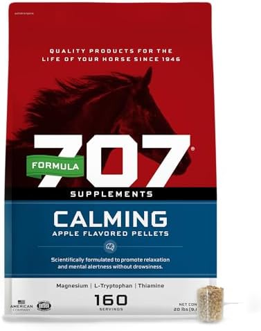 Formula 707 Calming Supplement for Horses, 20 lb, 160 Servings – Focus Aid