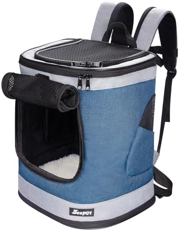 Jespet Soft Pet Carrier Outdoor Backpack for Small Dog