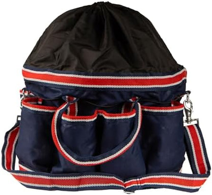 Jeffers Poplar Head Grooming Bag – Horse Grooming Organizer Tote with Pockets for Brushes, Tools, Clippers, Shampoo, Detangler – Stable Barn Kit Carrier for Horses, Pets, Livestock, Allegiance