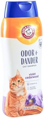 Arm & Hammer Cat Odor Control Shampoo, Violet Cedarwood, 20 Fl Oz