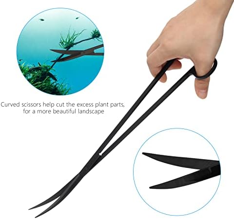 15" Aquarium Aquascape Tools Kit 4P Stainless Steel Aquascaping Set