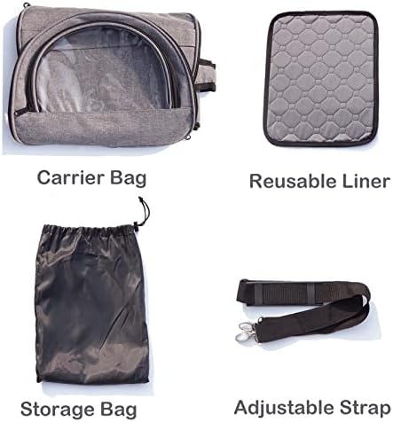 Bunny Carrier, Portable Small Pet Bag with Water Bottle Holder