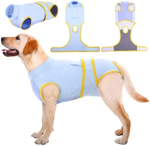Kuoser Recovery Suit for Dogs Cats, Soft Dog Surgery Suit Female Male Spay