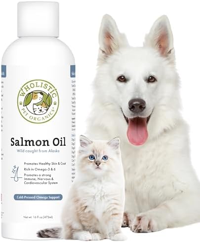Wild Alaskan Salmon Oil for Dogs and Cats,16 oz