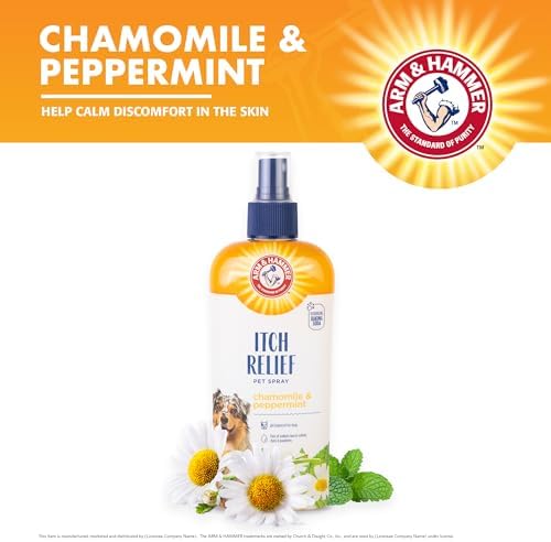 Arm & Hammer Dog Itch Relief Spray, Chamomile & Peppermint, 8 Fl Oz, 6-Pack