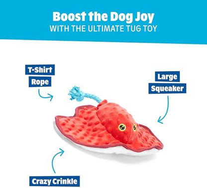 BarkBox Sting Crosby the Ray Dog Toy - Large - for Dogs