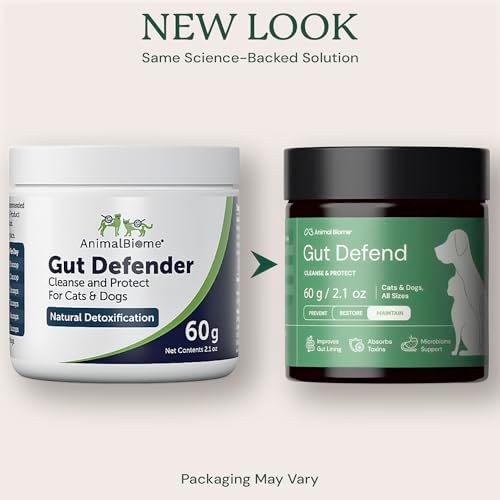 Animal Biome Gut Defend for Dogs & Cats, Gut Detox & Immune Support, 60g