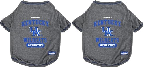 NCAA Kentucky Wildcats Dog T-Shirt, Small (Pack of 2)
