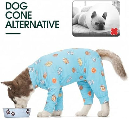 Kuoser Dog Recovery Suit, Anti-Licking Pajamas for Wounds