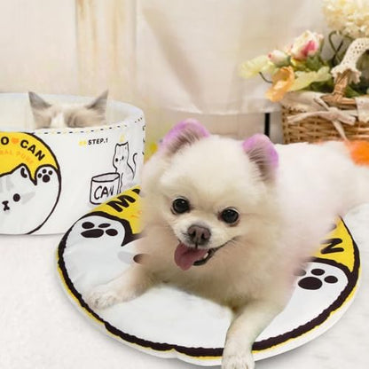 寵幸 Ramen Noodle Cat Bed, Soft Warm Washable for Cats Dogs