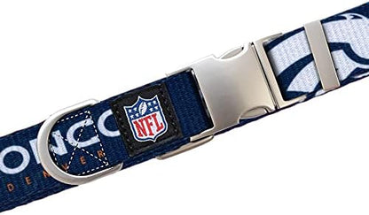 Littlearth NFL Detroit Lions Pet Premium Collar, Team Color, Small