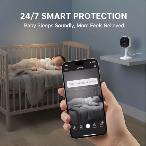 Home Security Camera, Alexa Camera for Baby/Kids/Elderly/Dog/Cat Monitoring