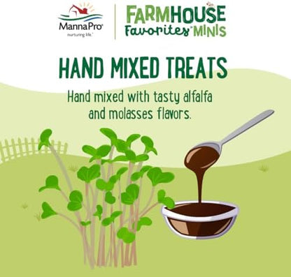 Manna Pro Farmhouse Favorites Mini Goat & Cattle Treats, 3 lb Bag