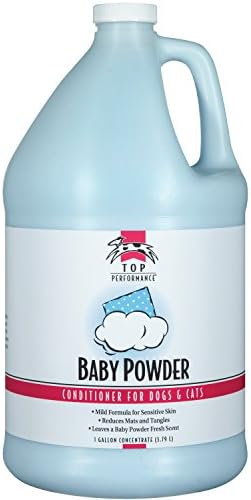 Top Performance Baby Powder Scent Pet Conditioner for Dogs and Cats, Safe for Puppies or Kittens Aged 6 Weeks and Older, 1 Gallon