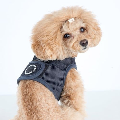 PUPPIA International Soft Vest Harness, Medium, Grey