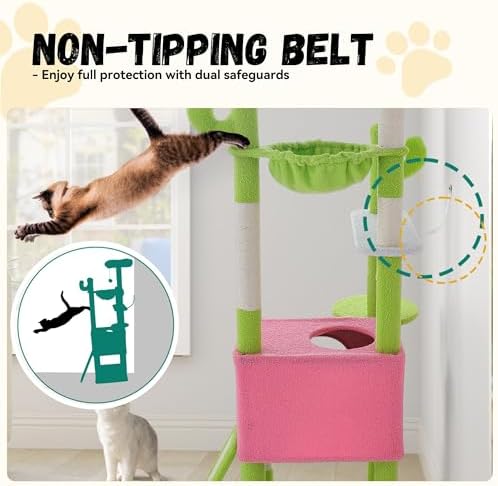DWVO 68" Tall Cactus Cat Tree