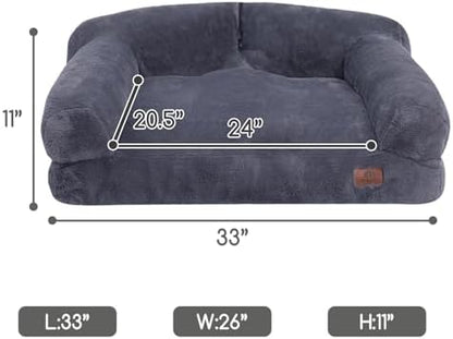 Hollypet Dog Large Cat Bed Puppy Couch Beds for Pets up to 50 lbs