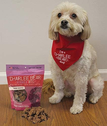 Charlee Bear Bearnola Bites Dog Treats, Cranberry Cobbler Flavor, 8oz (Pack of 2)