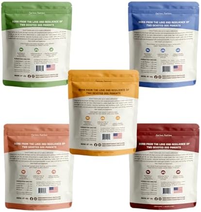 Smart Cookie Healthy Soft Dog Treats Variety Pack - Rabbit, Trout, Wild Boar, Duck & Shrimp - Grain Free Limited Ingredient Training Treats for Dogs with Sensitive Stomach & Allergies, Made in USA