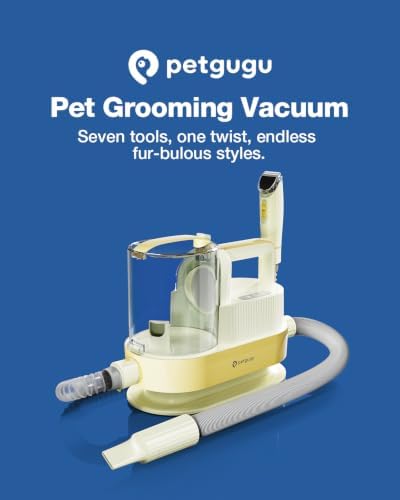 PETGUGU Dog Grooming Vacuum Kits with Clipper Dryer Kit Grooming/Trimming