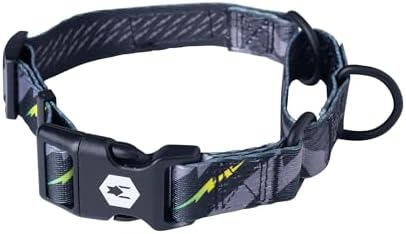 Wolfgang Heavy Duty Martingale Dog Collar with Quick Release Nylon Buckle for Walking & Training, DarkSkies Print, Extra Large