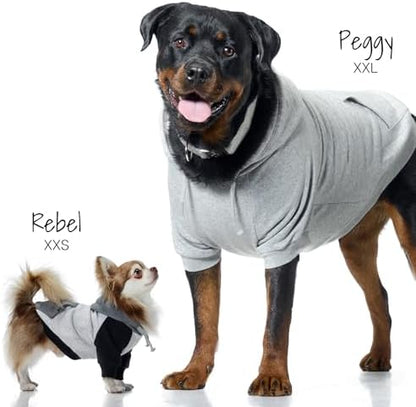 Pet Passion Rocky II Dog Hoodie, Navy Color Block, XXX-Small