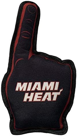 Pets First NBA #1 Fan Toy. Best Sports Dog Toy with Double Stitched Trim and Tough Nylon Material Filled with Chewable Polyfil and Inner Squeaker