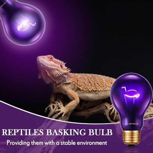 Retisee 4 Pack 75W Reptile Night Heat Lamp,Simulate Moonlight Heat Bulb