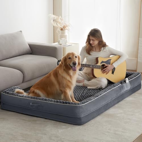 WNPETHOME Orthopedic Washable Human Dog Bed for Adult & Dog Cozy Sleep