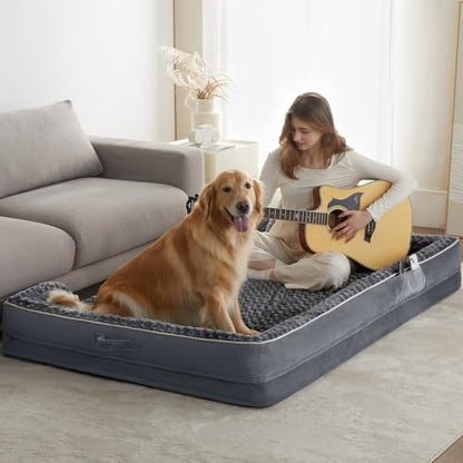 WNPETHOME Orthopedic Washable Human Dog Bed for Adult & Dog Cozy Sleep