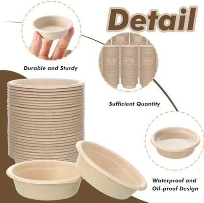 Maxcheck 500 Pcs Paper Gecko Feeding Cups 1 oz Food and Water Bowls Small Reptile Feeding Ledge Replacement Cup Dish Bowl Ledge Accessories for Gecko Lizards Spiders Small Pet