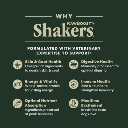 Instinct Freeze Dried Shakers, Dog Food Topper, Beef, 5.5 oz. (Pack of 2)