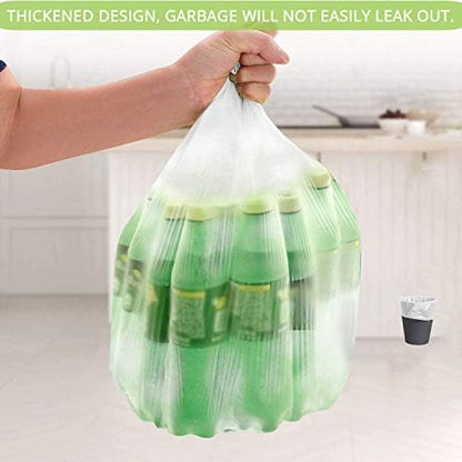 Biodegradable 2 Gallon Trash Bags, 100 Count, White