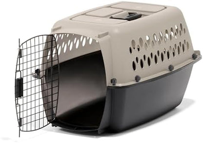 Petmate Vari Dog Kennel, Carrier, 10 to 20lbs, 24in, Taupe and Black