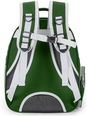 Cat Backpack Carrier Bubble Carrying Bag (Dark Green)
