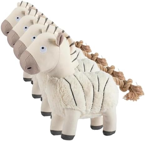 Fringe Studio Earned My Stripes 3D Earth Friendly Dog Toy, PetShop Collection (718011) (Pack of 4)