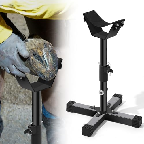 Adjustable Farrier Stand Hoof Jack for Horses Metal Hoof Stand